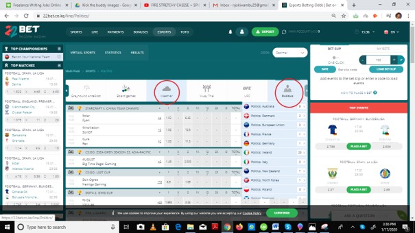 22bet other special events - 22Bet Bookmakers Review