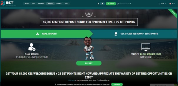 22bet first deposit bonus - 22Bet Bookmakers Review