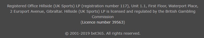 Bet365 Security & License Bet365 Sports Review