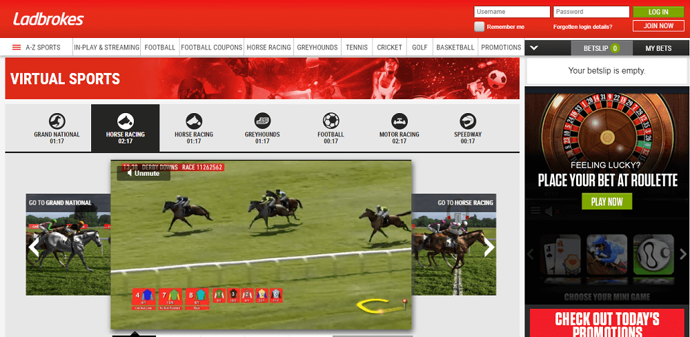 Ladbrokes virtuals