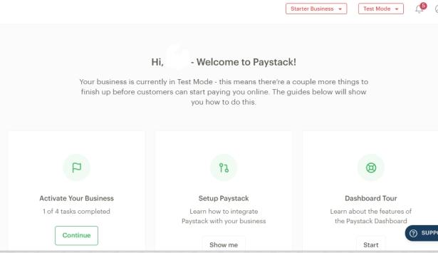 Paystack Registration