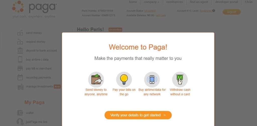 How to Create Paga Account