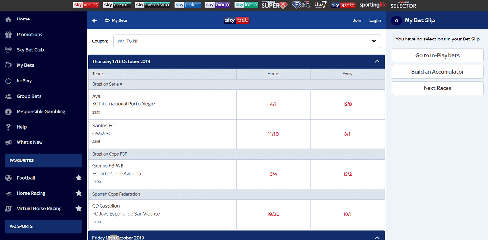 Home Team To Win To Nil Betting Explained