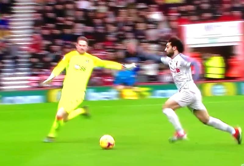 Running down the wing Mo Salah - Premier League Betting