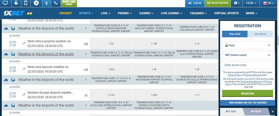 Betting on Weather - Sports Betting Alternatives