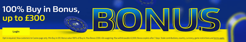 William Hill casino bonus