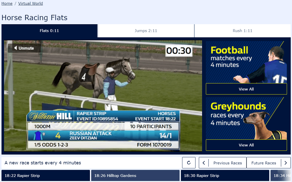 William Hill virtuals