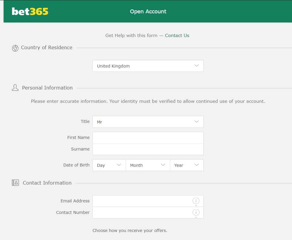 Bet365 Registration Process Bet365 Sports Review