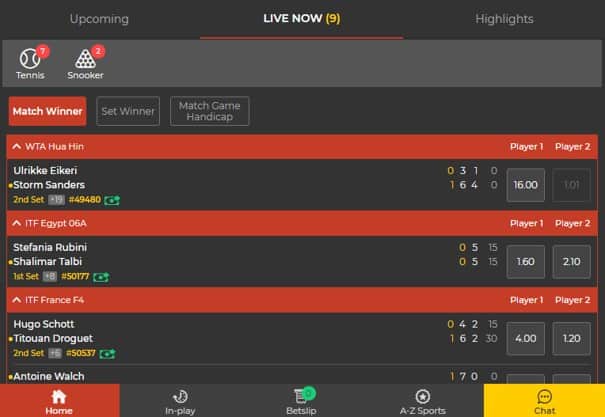 betlion in-play markets- BetLion Sports Betting Review