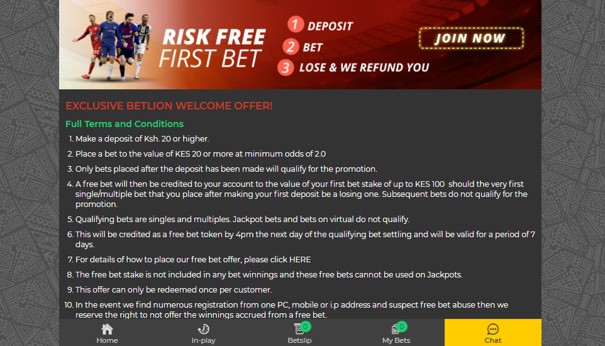 betlion risk free bet- BetLion Sports Betting Review