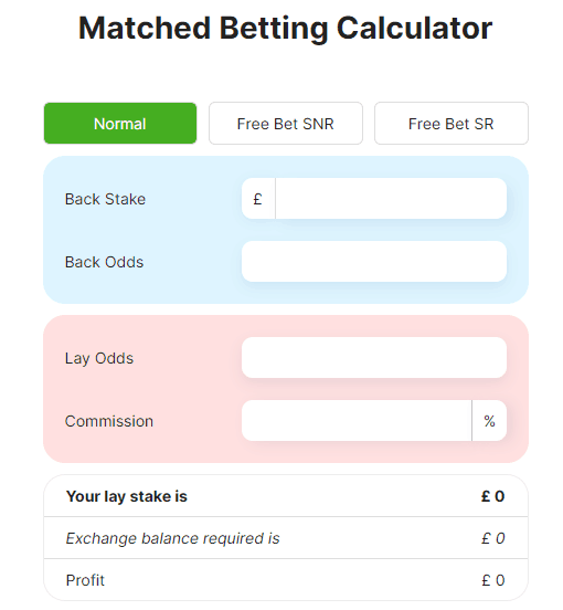 Exchange Betting calculator