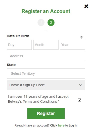 betway registration 2