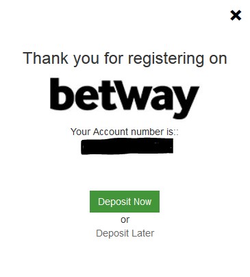 Betway review registration 3