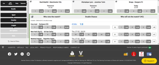 eazibet pre-match betting - EaziBet Sports Betting Review