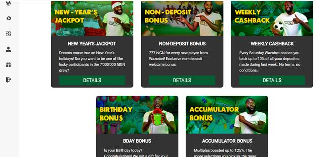 Wazobet Sportsbook Promotions