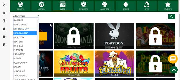 Wazobet Casino Slots & Games