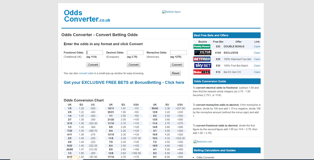 odds conveter
