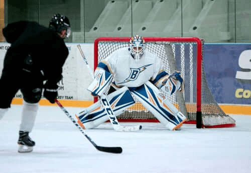 nhl goaletender during match