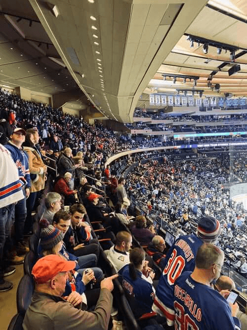 nhl spectators during match