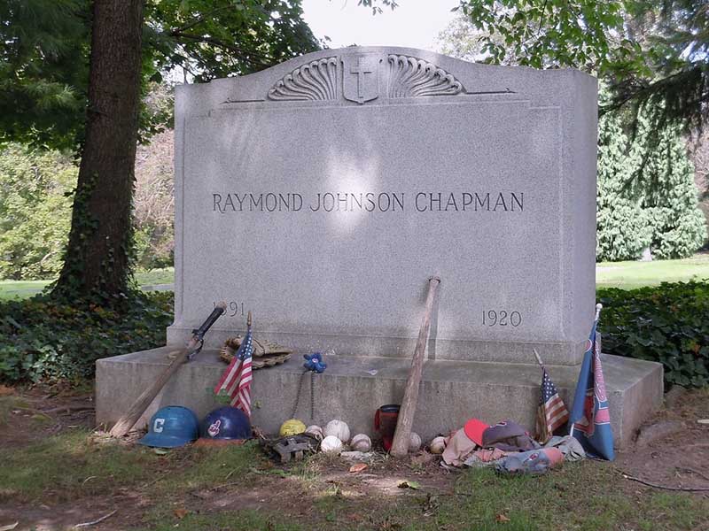 Ray Chapman of the Cleveland Indians grave