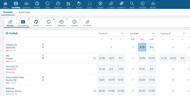 sportingbet live betting and odds - Sportingbet Review