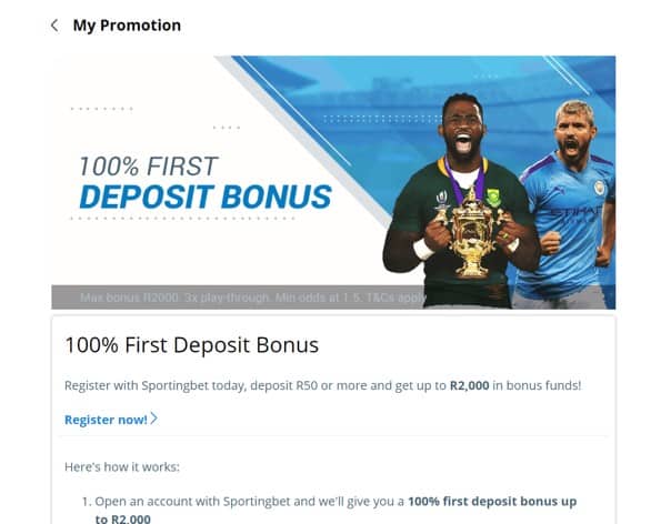 sportingbet 100% first deposit bonus - Sportingbet Review